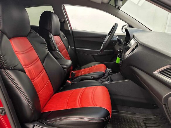 2021 Hyundai Solaris II Рестайлинг, красный, 1455000 рублей - вид 10