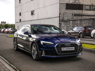 2021 Audi A5 Sportback 45 TFSI II (F5) Рестайлинг, синий, 3925000 рублей, вид 5