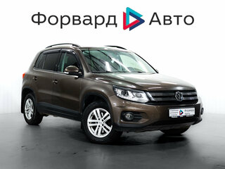 2014 Volkswagen Tiguan I Рестайлинг, коричневый, 1299000 рублей, вид 1