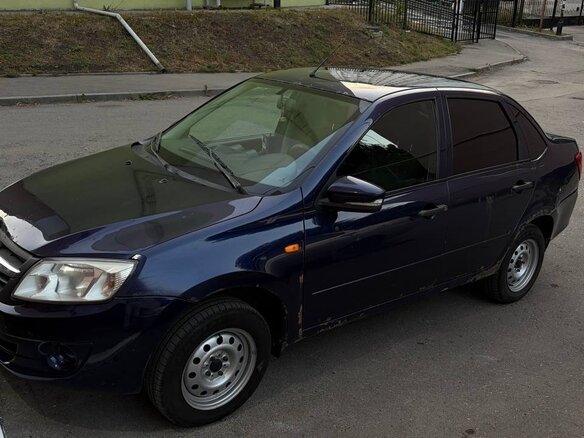 2014 Lada (ВАЗ) Granta I, синий, 239000 рублей
