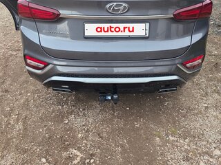 2019 Hyundai Santa Fe IV, серый, 3450000 рублей, вид 4