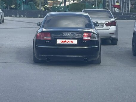 2007 Audi A8 Long II (D3) Рестайлинг, чёрный, 715000 рублей, вид 2
