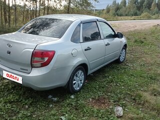 2014 Lada (ВАЗ) Granta I, серебристый, 299000 рублей, вид 3