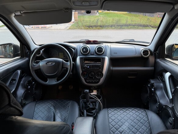2016 Lada (ВАЗ) Granta I, чёрный, 600000 рублей - вид 6