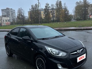 2011 Hyundai Solaris I, чёрный, 640000 рублей, вид 2