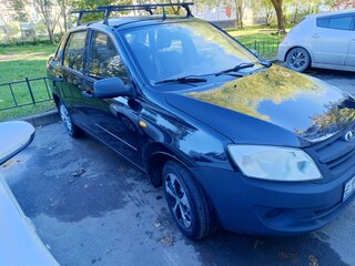 2014 Lada (ВАЗ) Granta I, чёрный, 360000 рублей, вид 2