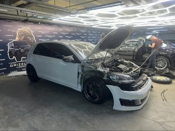 2014 Volkswagen Golf VII, белый - вид 13