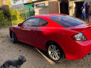 2008 Hyundai Tuscani, красный, 1000000 рублей, вид 3