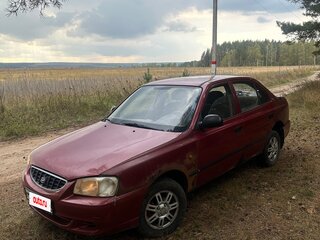 2005 Hyundai Accent ТагАЗ II, красный, 95000 рублей, вид 1