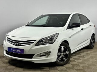2014 Hyundai Solaris I Рестайлинг, белый, 995000 рублей, вид 1