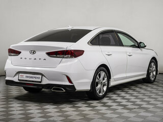 2019 Hyundai Sonata VII (LF) Рестайлинг, белый, 1558359 рублей, вид 5