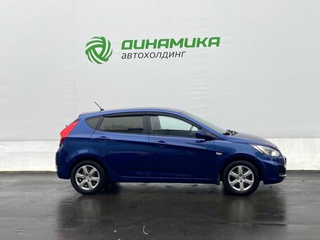 2012 Hyundai Solaris I, синий, 705000 рублей, вид 4
