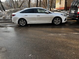 2017 Hyundai Sonata VII (LF) Рестайлинг, белый, 1850000 рублей, вид 2