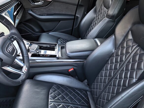 2020 Audi SQ7 I (4M) Рестайлинг, синий - вид 13