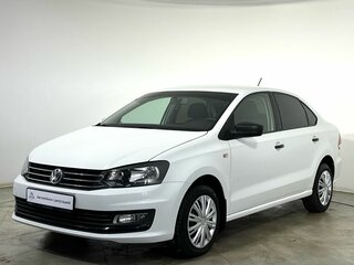 2015 Volkswagen Polo V Рестайлинг, белый, 960000 рублей, вид 1