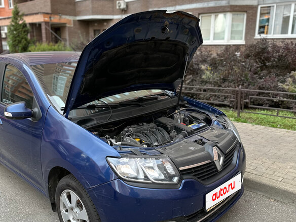 2015 Renault Logan II, синий, 850000 рублей - вид 1