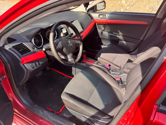 2008 Mitsubishi Lancer X, красный, 600000 рублей - вид 10