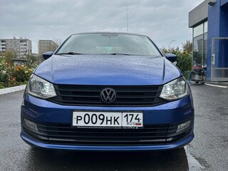 2020 Volkswagen Polo V Рестайлинг, синий, 1349000 рублей, вид 3
