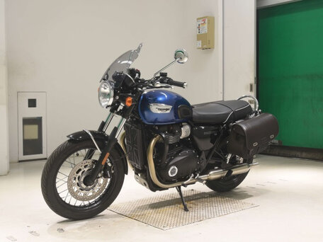 2023 Triumph Bonneville T100, синий, 890000 рублей, вид 4