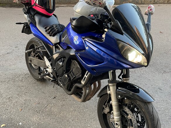 2005 Yamaha FZ6, синий, 350000 рублей