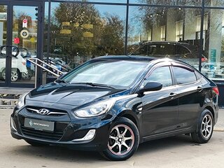 2013 Hyundai Solaris I, чёрный, 739000 рублей, вид 1