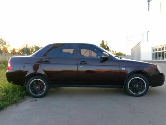 2010 Lada (ВАЗ) Priora I, пурпурный, 250000 рублей - вид 4