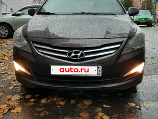 2016 Hyundai Solaris I Рестайлинг, коричневый, 595000 рублей, вид 2
