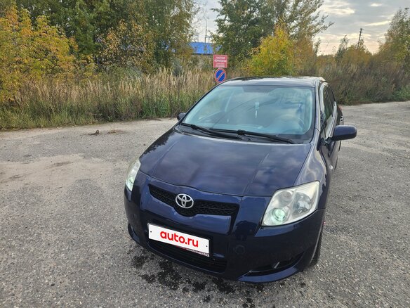 2007 Toyota Auris I, синий, 650000 рублей