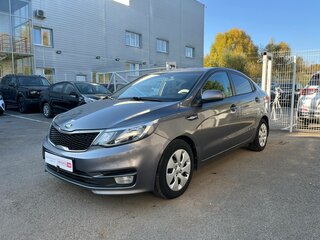2015 Kia Rio III Рестайлинг, серый, 751641 рублей, вид 4