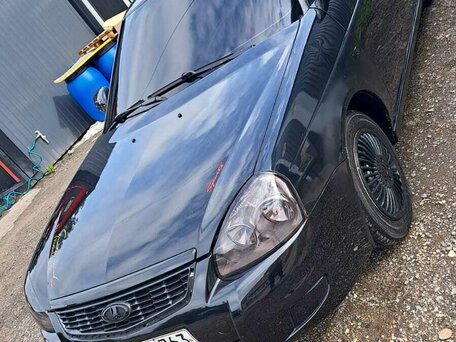 2008 Lada (ВАЗ) Priora I, чёрный, 350000 рублей, вид 3