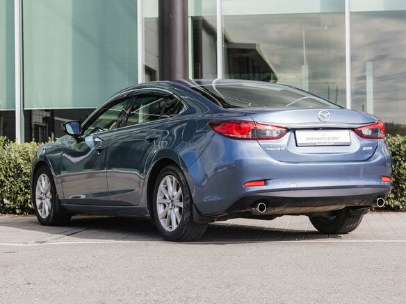 2016 Mazda 6 III (GJ) Рестайлинг, синий, 1900000 рублей - вид 5