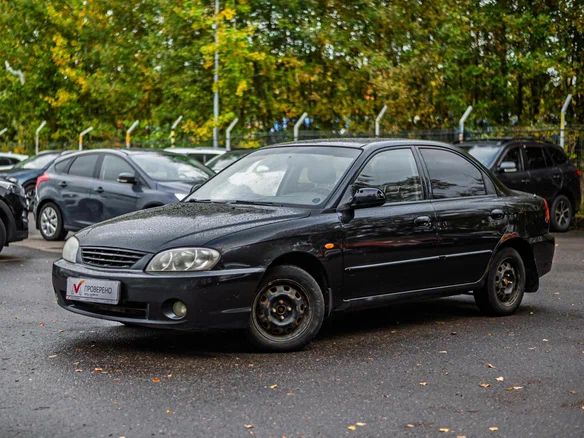 2008 Kia Spectra I Рестайлинг 2, чёрный, 230000 рублей