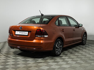 2018 Volkswagen Polo V Рестайлинг, оранжевый, 1099700 рублей, вид 5