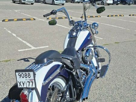 2006 Harley-Davidson Softail Deluxe, синий, 950000 рублей - вид 5