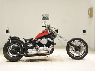 1997 Yamaha XVS400 Drag Star, красный, 274000 рублей, вид 1
