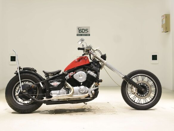 1997 Yamaha XVS400 Drag Star, красный, 274000 рублей