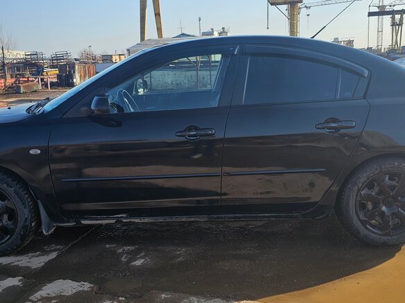2008 Mazda 3 I (BK) Рестайлинг, чёрный, 600000 рублей - вид 3