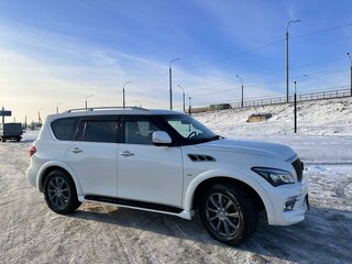 2017 Infiniti QX80 I Рестайлинг, белый, 3400000 рублей, вид 4