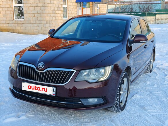 2014 Skoda Superb DSG II Рестайлинг, пурпурный, 1359000 рублей - вид 1