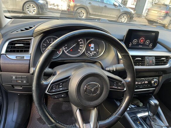 2017 Mazda 6 III (GJ) Рестайлинг, синий, 2050000 рублей - вид 4