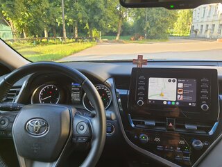 2021 Toyota Camry VIII (XV70) Рестайлинг, чёрный, 2550000 рублей, вид 3