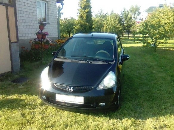 2007 Honda Jazz I Рестайлинг, чёрный - вид 2