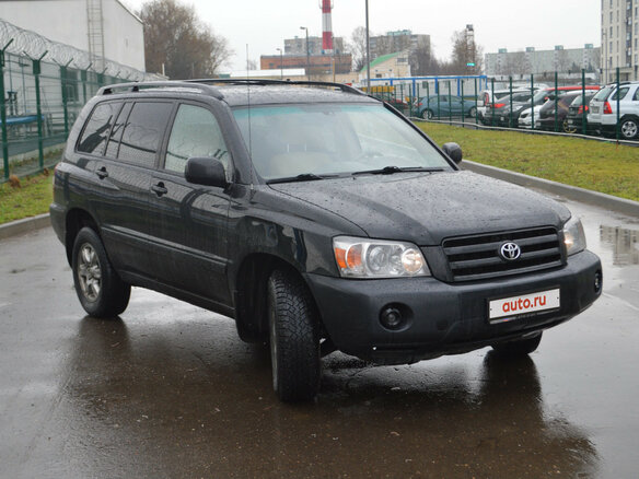 2004 Toyota Highlander, чёрный - вид 8