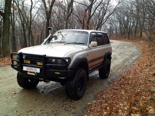 1990 Toyota Land Cruiser 80 Series, серый, 4800000 рублей, вид 1