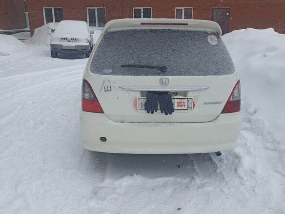 2003 Honda Odyssey II Рестайлинг, белый, 460000 рублей - вид 2