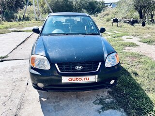 2004 Hyundai Accent II Рестайлинг, чёрный, 200000 рублей, вид 2