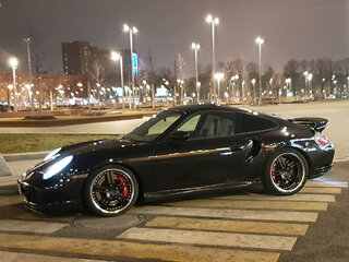 2002 Porsche 911 Turbo V (996) Рестайлинг, чёрный, 9700000 рублей, вид 3
