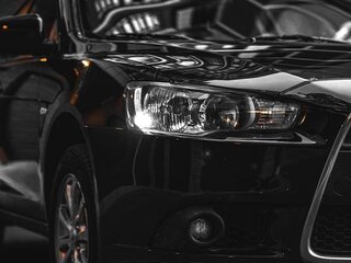2012 Mitsubishi Lancer X Рестайлинг, чёрный, 1300000 рублей, вид 3