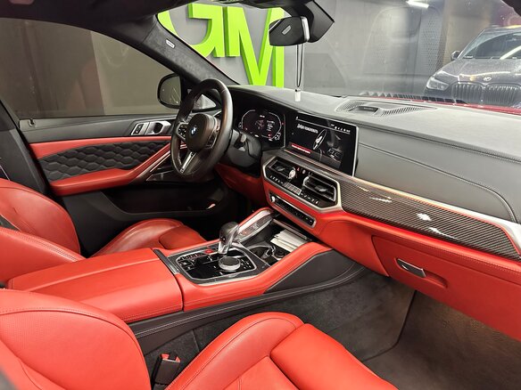 2021 BMW X6 M Competition III (F96), красный, 13000000 рублей - вид 23