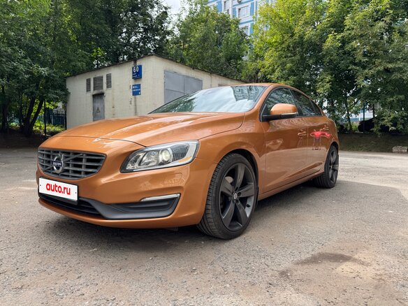 2013 Volvo S60 II Рестайлинг, оранжевый - вид 9